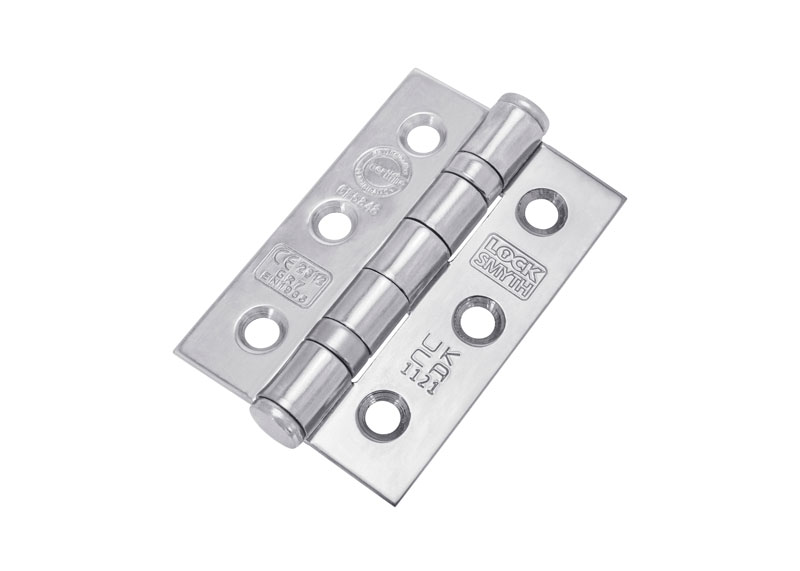 Grade 7 Ball Bearing Hinges Polished Chrome FD30 & FD60 Tiger