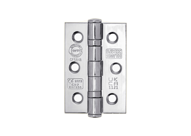 Grade 7 Ball Bearing Hinges Polished Chrome FD30 & FD60 Tiger